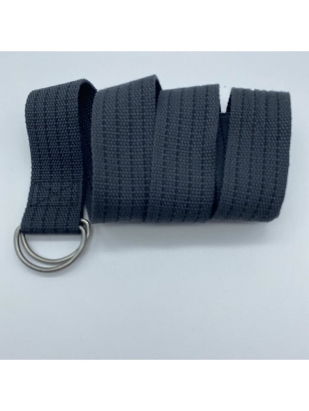 Unbranded Gray D-Ring Belt w/ Black Thread Men’s Size M Casual 42”